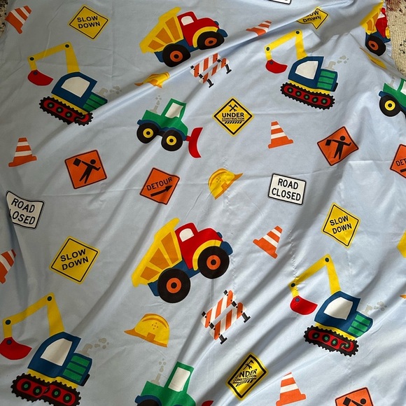 Construction Vehicle Baby Toddler Fitted Sheet, top sheet, Pillow Case Set - Picture 11 of 12